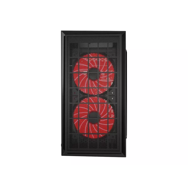GEMBIRD CCC-FORNAX-950R gaming-design pc-kast 3 x 12 cm ventilatoren rood