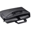 Laptoptas DEFENDER FIRM 26123 voor 15,6 inch laptops, polyurethaan, zwart, toploader, afneembare schouderriem