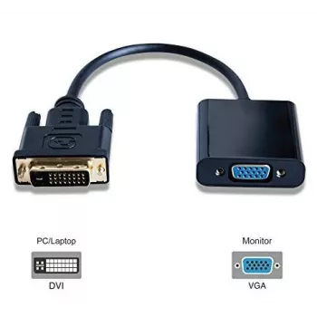 Microconnect DVIDVGA videokabel-adapter 0,25 m DVI-D VGA (D-Sub) zwart