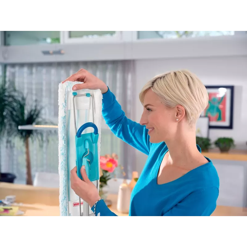 Leifheit 55092 Mop Microvezel 8000 ml Droog&Nat Microvezel blauw, grijs