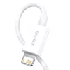 Baseus Superior Series kabel USB naar Lightning, 2,4A, 0,25m (wit)