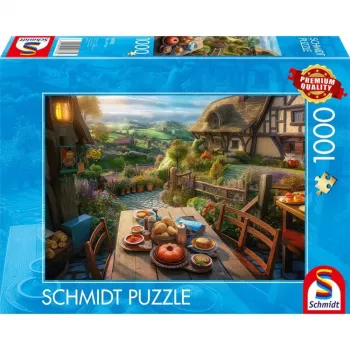 Schmidt Spiele puzzel 'Ontbijt met uitzicht' 1000 stukjes, 693 mm breed