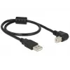 USB-kabel DeLOCK 0,5m USB 2.0-A USB 2.0-B zwart