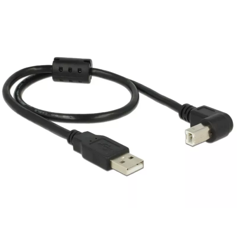 USB-kabel DeLOCK 0,5m USB 2.0-A USB 2.0-B zwart