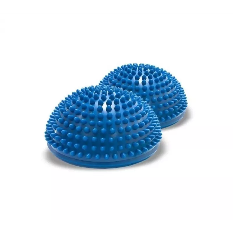Balans- en proprioceptie-halfrondjes Qmed DRQM3GCH101 — paar, technopolymeer, Ø16 cm, max. belasting 100 kg, blauw