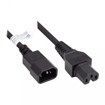 Good Connections IEC Appliance-Hot-Condition Appliance C14 naar C15 zwart 3m