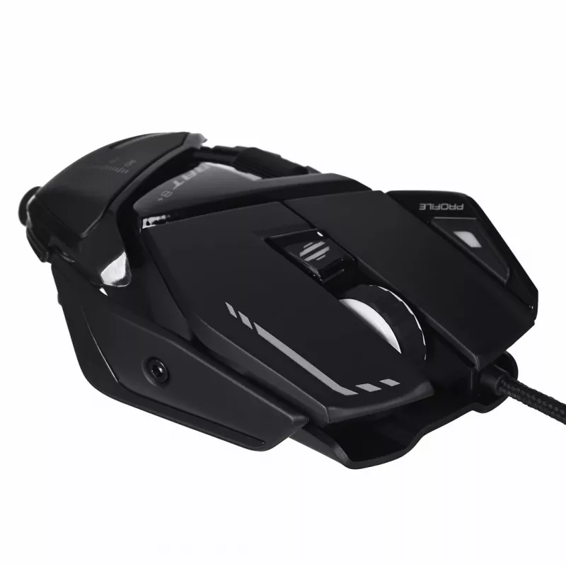 Gaming-muis MadCatz R.A.T. 8+ — rechtshandig, optisch, 16000 DPI, 11 knoppen, USB Type-A, 145 g