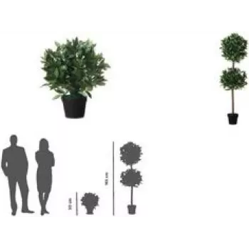 Kunstmatige laurierboom 50 cm, Paperflow PALAU50, decoratieve kamerplant