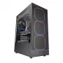 PC-behuizing TACENS MARS MC-NEBULA Midi Tower met gehard glas, vier 120mm aRGB-ventilatoren, ondersteunt ATX, GPU tot 30,2 cm