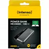 Powerbank INTENSO 7350050 — 20000 mAh, 1× USB-A + 2× USB-C, 100 W totale uitgangsvermogen, zwart/grijs
