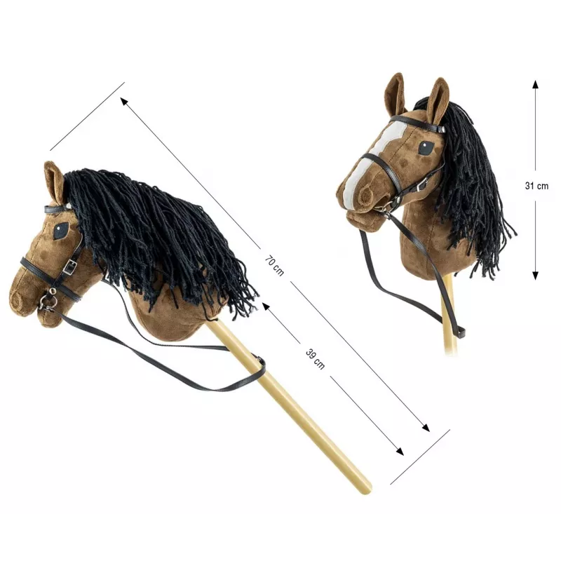 Stokpaard Hobby Horse donkerbruin