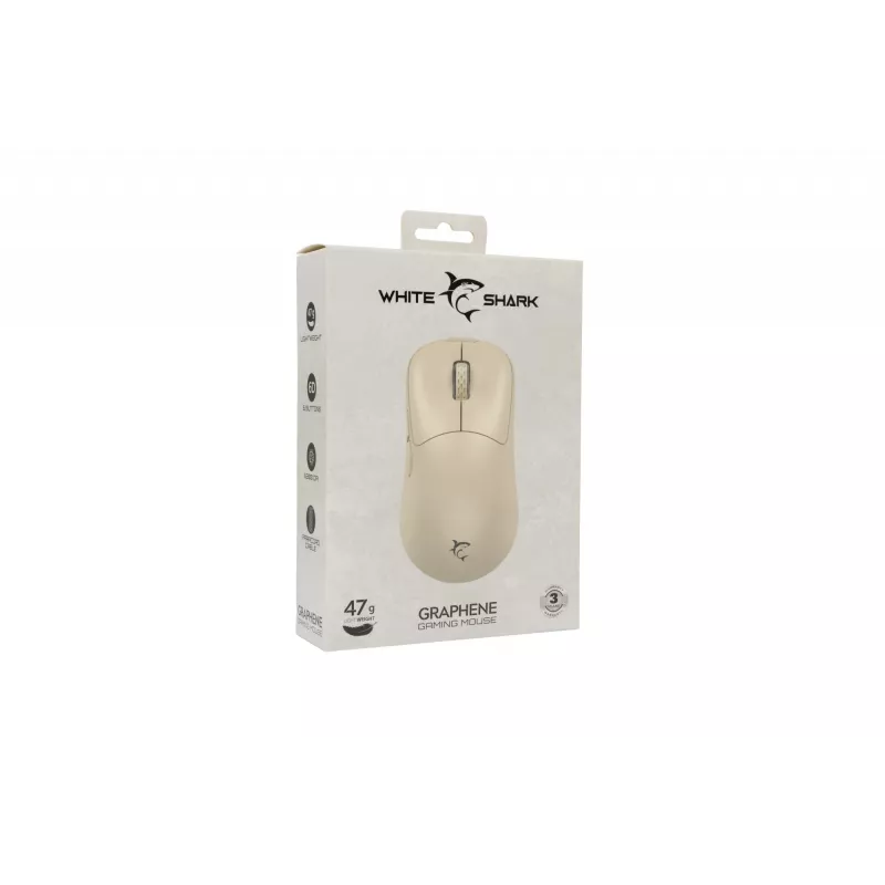 Muis White Shark GM-5014 Graphene Beige USB