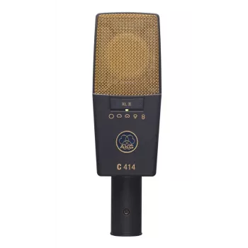 AKG C414 XLII microfoon goud, grijs podium-/optredemicrofoon