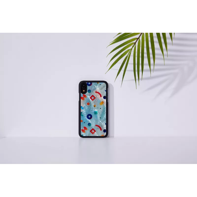Beschermhoes iKins voor iPhone XR – zwart Poppin Rock-design