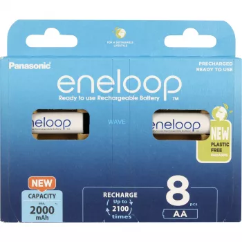 Accu's PANASONIC ENELOOP AA 2000 mAh 8 stuks (BK-3MCDE/8HH)