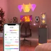 Driehoekige LED-paneellampen Nanoleaf NL47-0002TW-9PK — set met 9 RGB-wandpanelen, netvoeding, wit