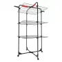 Wandmontage wasdroogrek VILEDA Mixer 3 Ultimate — staal, 30 m droogoppervlak, opvouwbaar, rollen, 131×93×71 cm