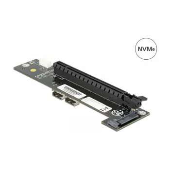 Converter 2 x SFF-8654 naar PCIe x16 Bifurcation DeLOCK 64148
