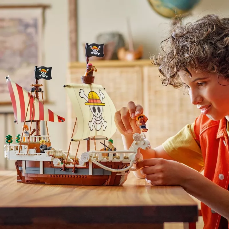 LEGO-set The Going Merry piratenschip 75639 — One Piece steenmodel