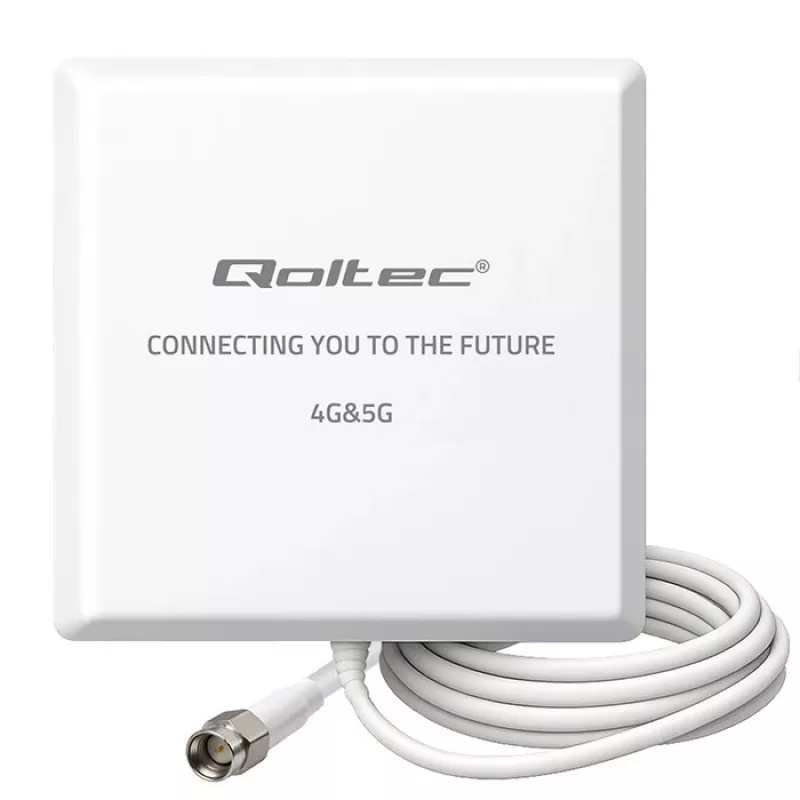 Externe 4G/5G LTE-antenne QOLTEC 9 dBi met SMA-aansluiting en 3 m kabel
