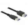 DeLOCK verlengkabel USB3.0 - USB-verlengkabel - USB Type-A (M) naar USB Type-A (W) - USB3.0 - 5,0m - zwart (85058)