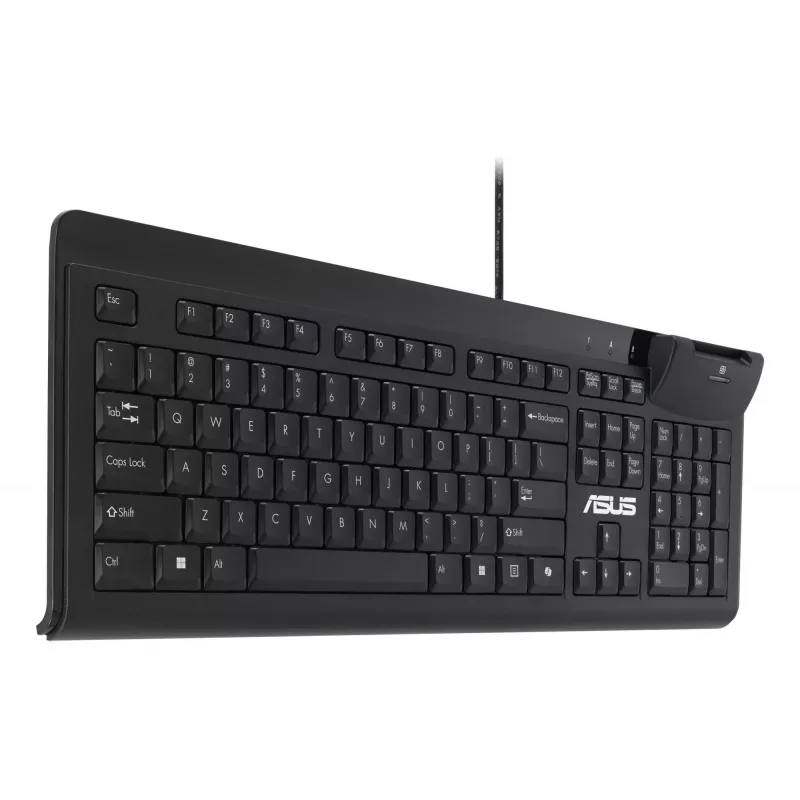 Bedrade full-size toetsenbord ASUS KU100 zwart, Estse layout, USB Type-A, 2 m kabel