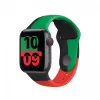 Band Apple 44mm zwart Unity sportband S/M zwart groen rood