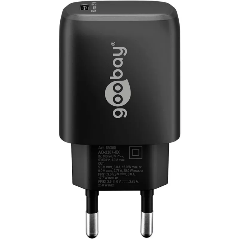 Goobay 65367 oplader binnen AC voor laptop smartphone tablet zwart