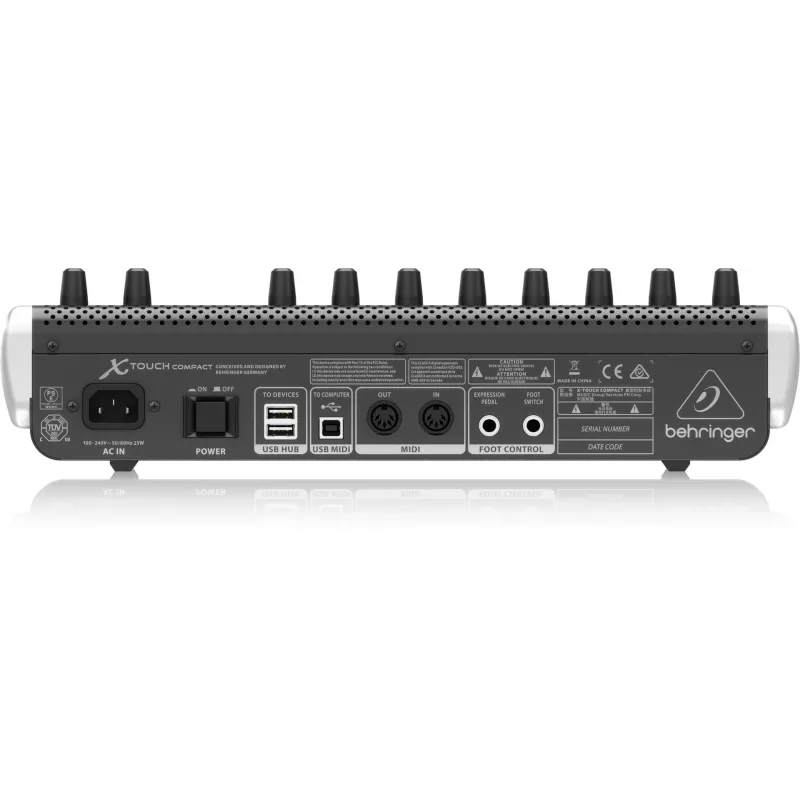 Behringer X-TOUCH COMPACT MIDI-toetsenbord USB zwart