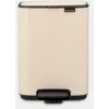 Pedaalemmer BRABANTIA Bo 4L — 4 liter roestvrijstalen pedaalemmer, zacht beige