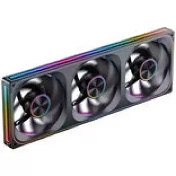 Behuizingsventilator Jonsbo ZA-420BR PWM Reverse ARGB — 3×140 mm, zwart