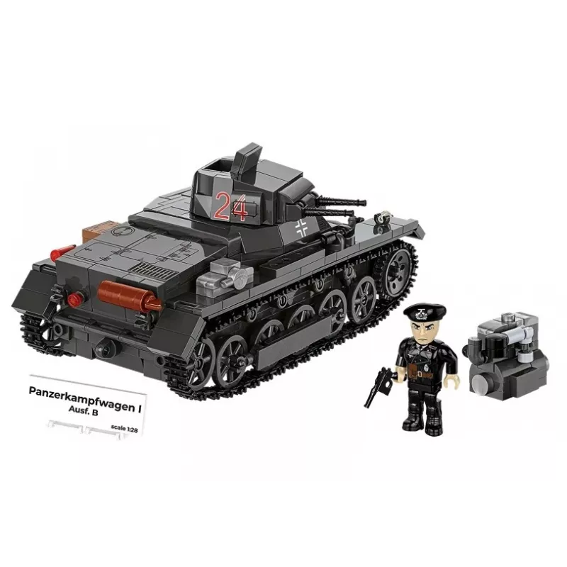 Bouwset Cobi Panzer I Ausf. B – 654 onderdelen, gedetailleerd modelbouwset