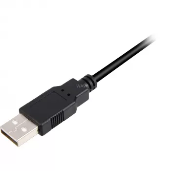 USB 2.0 kabel, USB-A stekker > Micro-USB stekker (zwart, 2,0 meter)