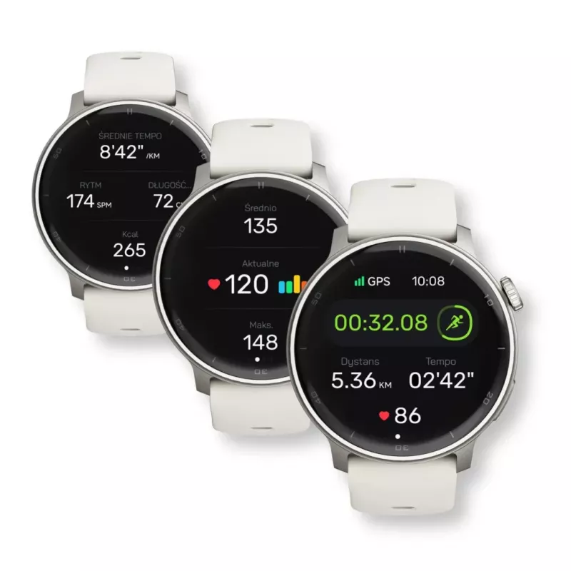 Smartwatch Stelio Activ GPS 46 mm zilver STSWA101SR, GPS, 46 mm behuizing
