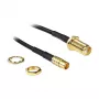 Coaxkabel DeLOCK 88577 0,2m SMA MCX zwart