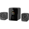 Defender V12 65212 2.1 computerluidsprekers, 11 W, 5 W subwoofer, USB-voeding, led-verlichting, zwart, 115 x 130 x 223 mm