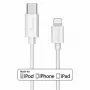 USB-kabel MediaRange MRCS215 1m USB C USB C/Lightning wit