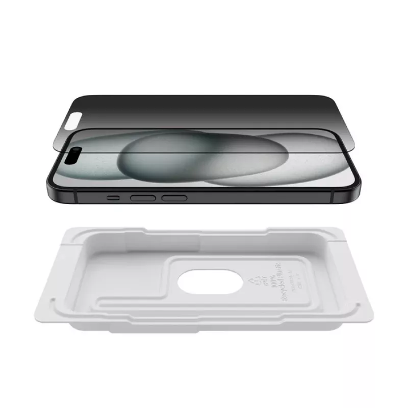 Schermbescherming Belkin ScreenForce voor iPhone 16 gehard glas privacy