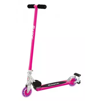 Klassieke step Razor S Spark Sport voor kinderen, opvouwbaar, stalen frame en deck, 2 wielen, hoogte 825 mm, max. belasting 100 kg, zwart/roze