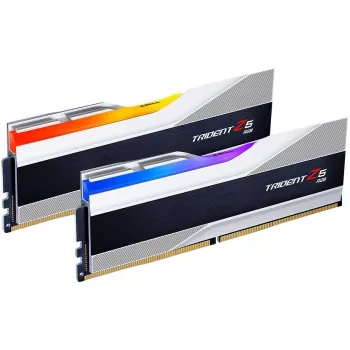 DIMM 32 GB DDR5-8000 (2x 16 GB) dual-kit, geheugen zilver/zwart, F5-8000J3848H16GX2-TZ5RS, Trident Z5 RGB, INTEL XMP