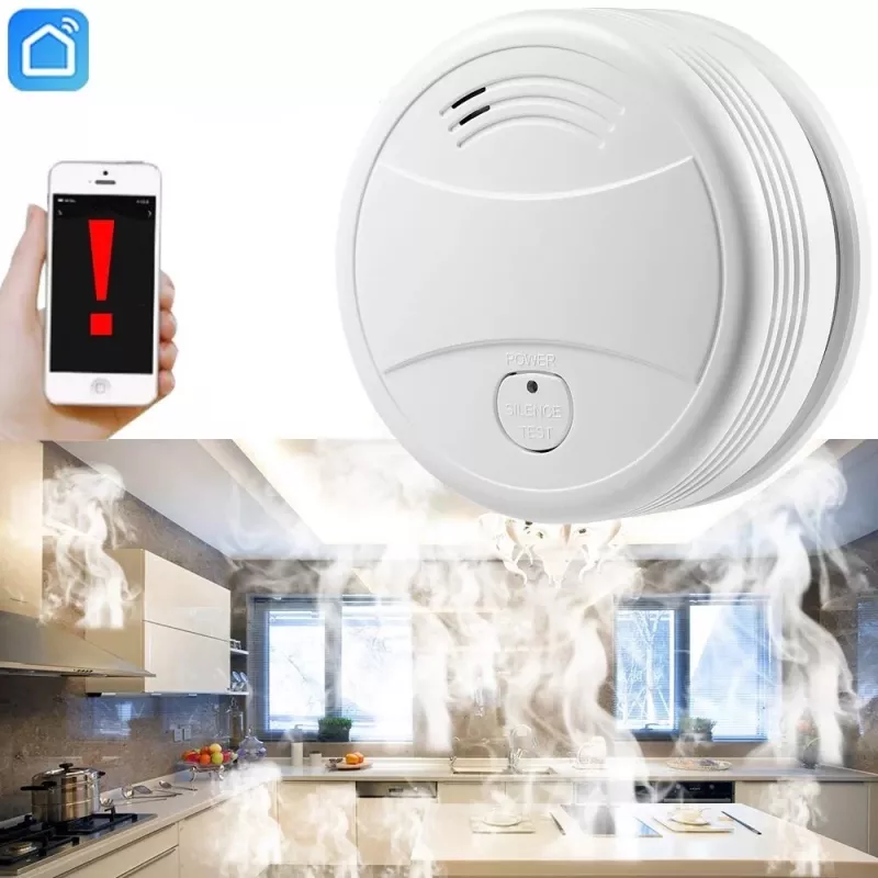 Rookmelder Spring 0 WLAN fotoelektrisch wit