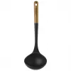 Stoflepel - 31 cm, bruin-zwart