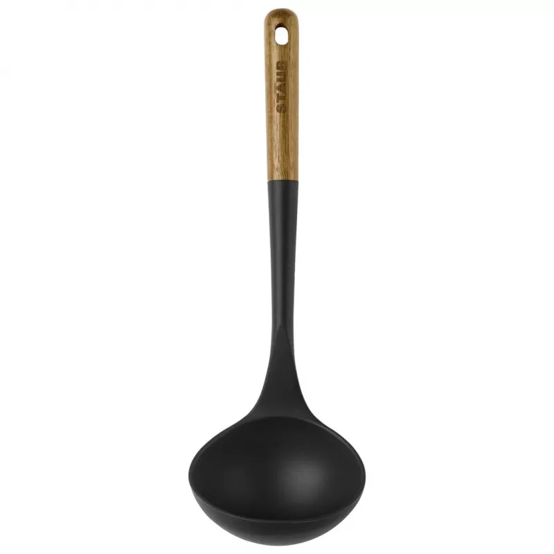Stoflepel - 31 cm, bruin-zwart
