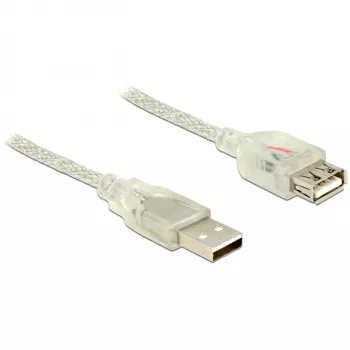 USB-kabel DeLOCK 83883 USB 2.0 2 m transparant