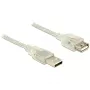 USB-kabel DeLOCK 83883 USB 2.0 2 m transparant