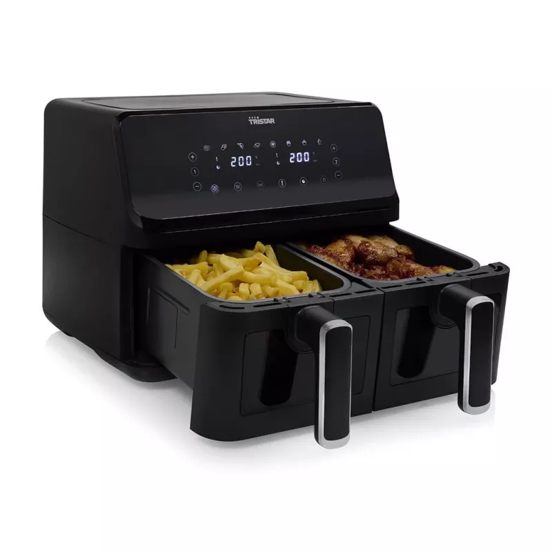 Heteluchtfriteuse Tristar FR-9040 8 L 2700 W Double zwart