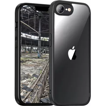 JT BERLIN Pankow Hybrid-hoes voor Apple iPhone 16E, geschikt voor schermen tot 15,4 cm (6,06 inch), zwart