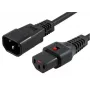 Microconnect PC1024 stroomkabel zwart 1 m C13-koppeling C14-koppeling