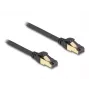 Netwerkkabel DeLOCK RJ45 Cat.6A stekker naar stekker S/FTP 0,3 m zwart