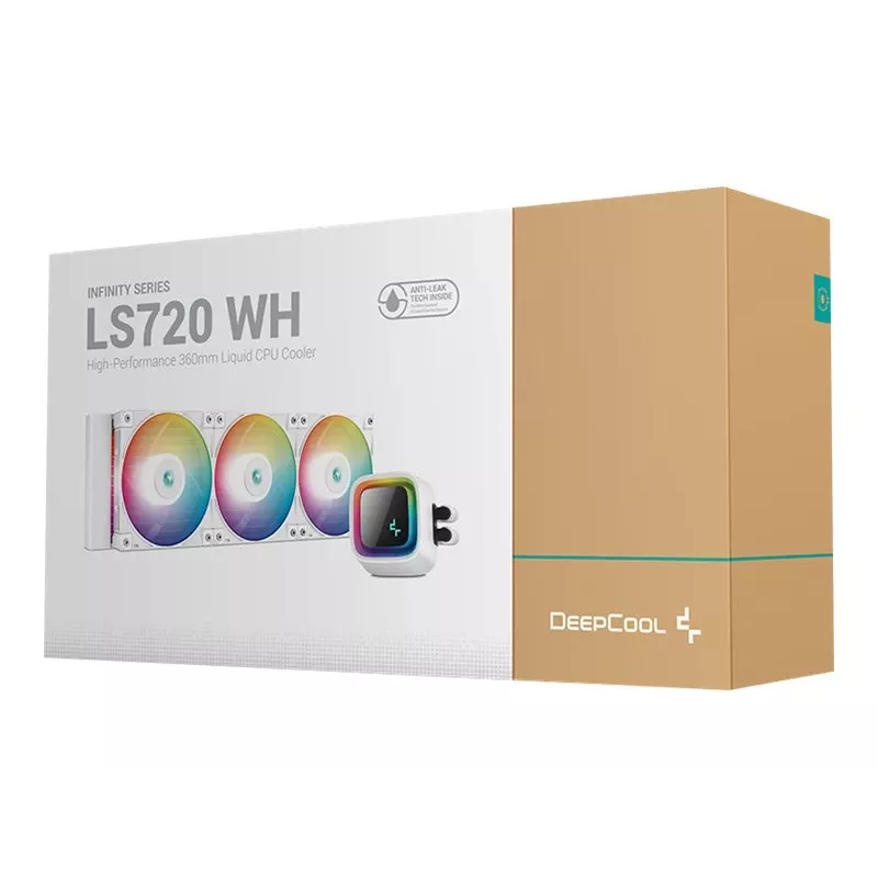 All-in-one vloeistofkoeler DeepCool LS720 WH 12 cm 500–2250 tpm 32,9 dB